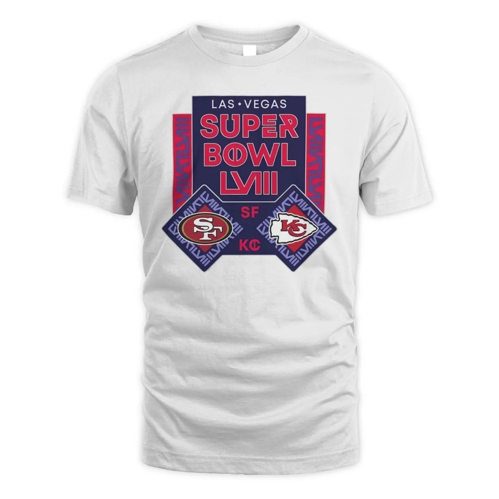 Super Bowl LVIII Chiefs Vs. 49ers 2024 Logo T Shirt